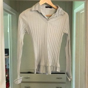Burberry blouse with sweater, size small.